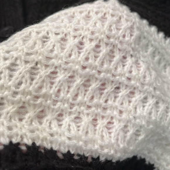 ASOS DESIGN Knit Oversized Sweater in Black/White stripe/NWT/S - Picture 8 of 12